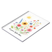 花と太陽を照らす ノートブック (左側)