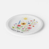 花と太陽を照らす ペーパープレート (アングル)