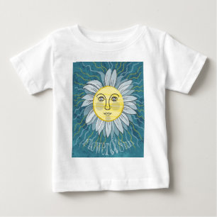 花と太陽 - 自然 ベビーTシャツ