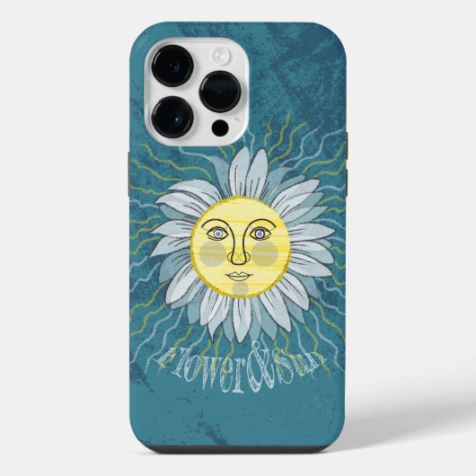 花と太陽 – 自然 iPhoneケース (裏面)