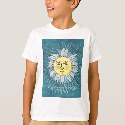 花と太陽 – 自然 Tシャツ (正面)