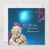 花と女の子，ブルーサファイア 招待状 (裏面)