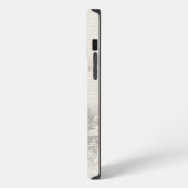 花と女性の顔 バラック風効果 iPhoneケース (左側面)