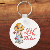 花と妹 キーホルダー (正面)