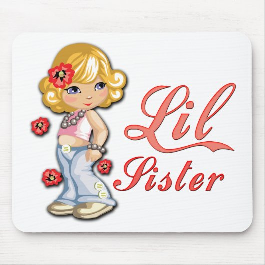 花と妹 マウスパッド (正面)