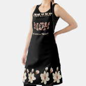 花と子供の名前を持つ母文字 エプロン (インサイチュ)