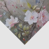 花と小鳥のデコパージュ 薄葉紙 (詳細)