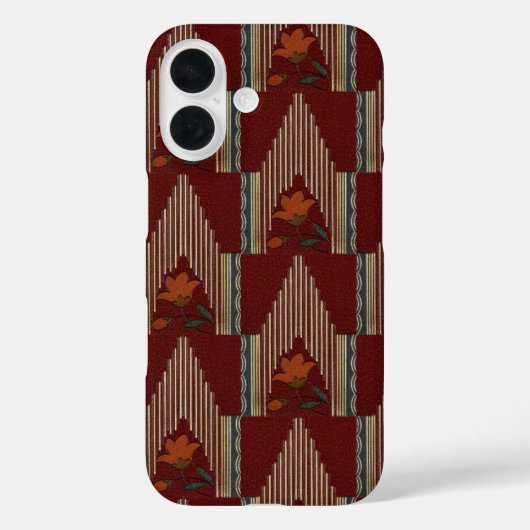花と尖塔のデコパターン Case-Mate iPhoneケース (裏面)