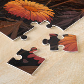 花と山の遠景パズル ジグソーパズル (側面)