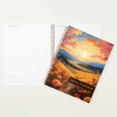 花と山の遠景 プランナー手帳 (ディスプレー)