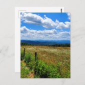 花と山 ポストカード (正面/裏面)