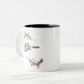 花と希望のデザイン ツートーンマグカップ (正面左)