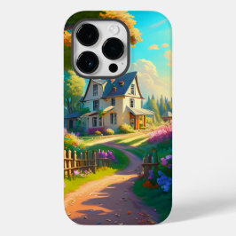 花と庭のある田舎の家 Case-Mate iPhone 14 PROケース