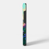 花と庭のある田舎の家 iPhoneケース (左側面)