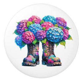 花と庭のブーツ セラミックノブ