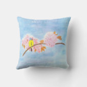 花と庭の鳥 クッション (裏面)