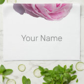 花と庭園愛好家のための牡丹の花バラ キッチンタオル (折り畳み)