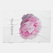 花と庭園愛好家のための牡丹の花バラ キッチンタオル (横)