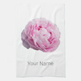 花と庭園愛好家のための牡丹の花バラ キッチンタオル