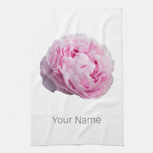 花と庭園愛好家のための牡丹の花バラ キッチンタオル (縦)