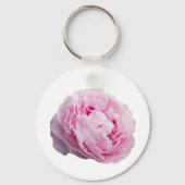 花と庭園愛好家のための牡丹の花バラ キーホルダー (正面)