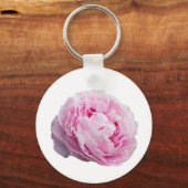花と庭園愛好家のための牡丹の花バラ キーホルダー (正面)