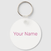 花と庭園愛好家のための牡丹の花バラ キーホルダー (裏面)