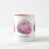 花と庭園愛好家のための牡丹の花バラ マグカップ (中央)