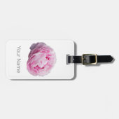 花と庭園愛好家のための牡丹の花バラ ラゲッジタグ (正面横)