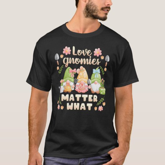 花と庭師の小さな庭のノーム Tシャツ (正面)