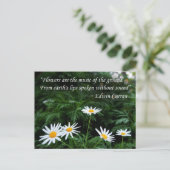 花と引用文はがき ポストカード (スタンド正面)