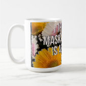 花と引用文 コーヒーマグカップ (左)