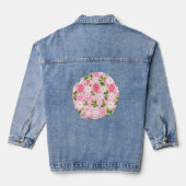 花と彩色の卵 デニムジャケット (裏面)