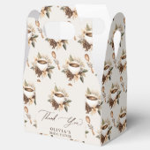 花と愛があふれる ブライダルシャワーの感謝を込めて フェイバーボックス (オープン)