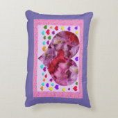 花と愛のアクセント枕 アクセントクッション (裏面(縦))