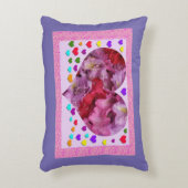 花と愛のアクセント枕 アクセントクッション (正面(垂直))