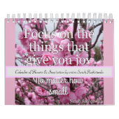 花と感動的引用文カレンダー カレンダー (カバー)