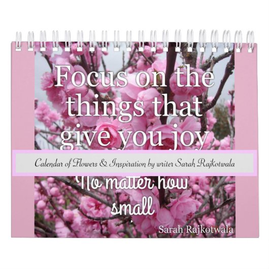 花と感動的引用文カレンダー カレンダー (カバー)