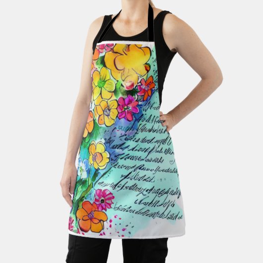 花と手紙 エプロン (インサイチュ)
