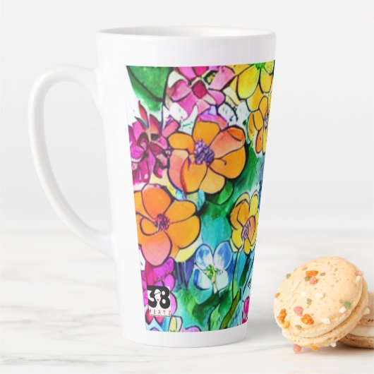 花と手紙 カフェラテマグ (インサイチュ)