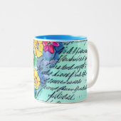 花と手紙 ツートーンマグカップ (正面右)