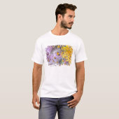 花と抽象的な泡。作者:ナンシー Tシャツ (正面フル)