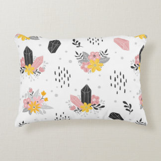 花と抽象芸術  アクセントクッション