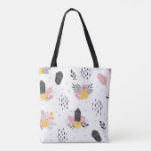 花と抽象芸術  トートバッグ (裏面)