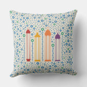 花と提灯 クッション (裏面)