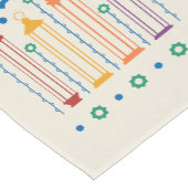 花と提灯 ショートテーブルランナー (コーナー)