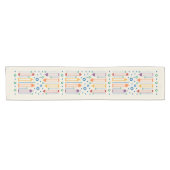 花と提灯 ショートテーブルランナー (横)