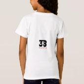 花と文字 Tシャツ (裏面)
