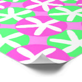 花と斑点 ポスター (角)