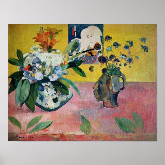 花と日本のプリント, 1889 ポスター (正面)